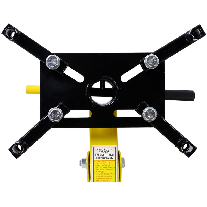 Folding Engine Stand 2000 LBS Capacity Motor Hoist 360 Degree Adjustable Mounting Head Dolly Mover Auto Repair Rebuild Jack_voghion.com