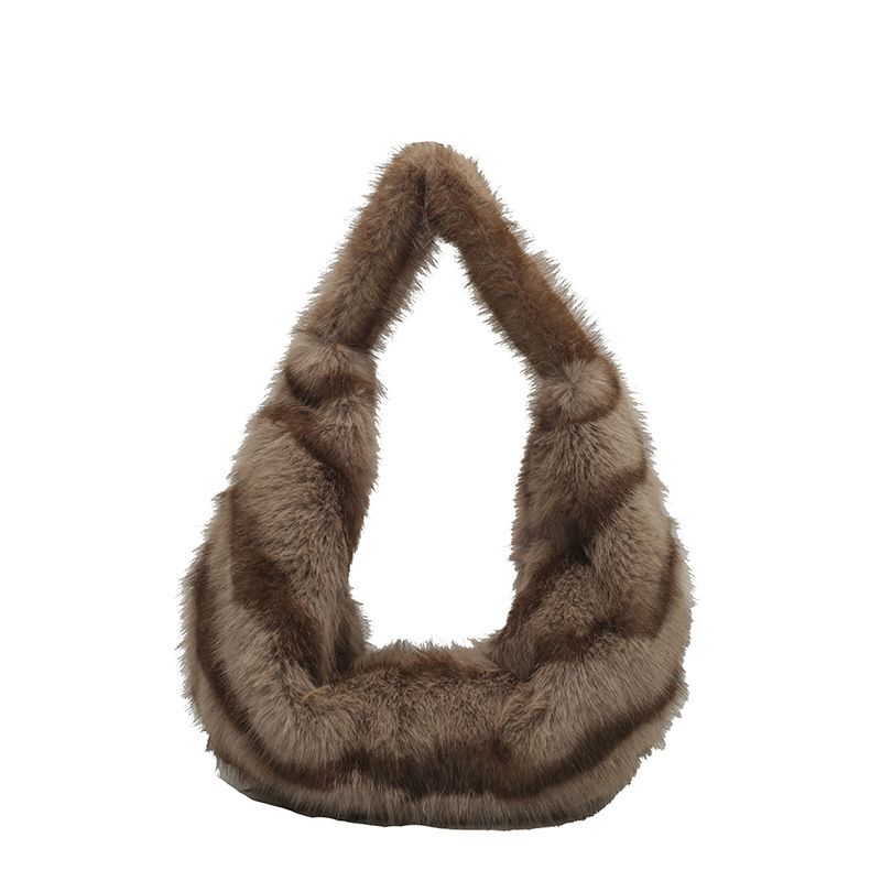 Nuova borsa da viaggio calda e versatile in peluche, con tracolla singola in pelliccia di alta qualità, in stile Hot Girl_voghion.com