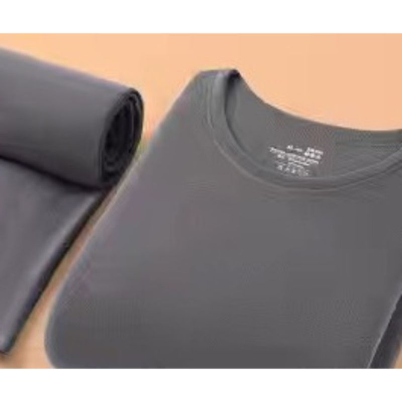 und Winter Deutsch Samt Warm Set Herren Rundhals Unterwäsche Unterhemd Anti Kälte Top Kleidung Herbsthose_voghion.com