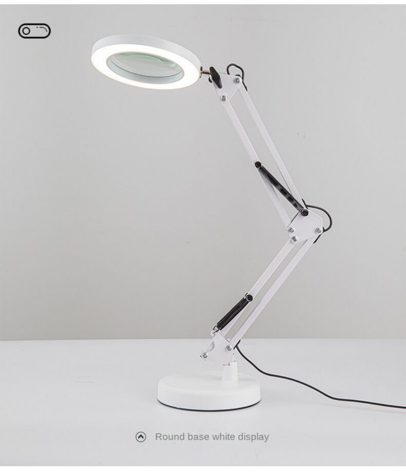 USB 5X Lupe Schreibtischlampe Lupe 64 LED Leselampe 3 Farben Dimmen für Schweißen/Schönheit_voghion.com