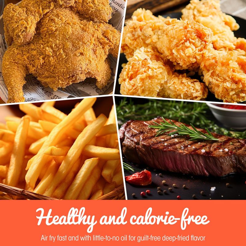 Air Fryer 4-in-1 With 4.5 QT Capacity, Air Fry, Roast, Reheat, Dehydrate, Air Crisp Technology With 400F For Hot, Crispy Results In Just Minutes, Black_voghion.com