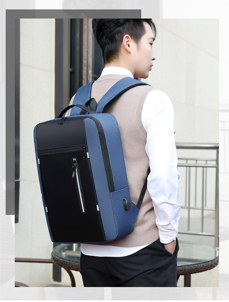 Sac à dos élégant pour hommes USB charge école sac à dos 15.6 pouces sac à dos pour ordinateur portable mâle livre sac sacs à dos étanche hommes sac à dos_voghion.com