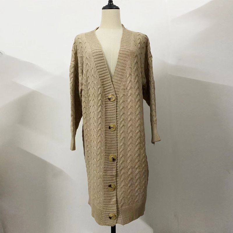 Damen-Strickjacke mit lockerem Pullover und Mantel_voghion.com