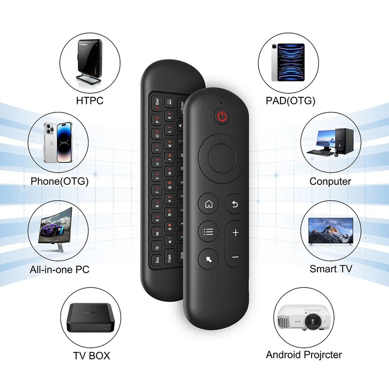 Mini brezžična tipkovnica M5 Smart 2.4G za daljinski upravljalnik z miško Air Mouse za Android TV box_voghion.com