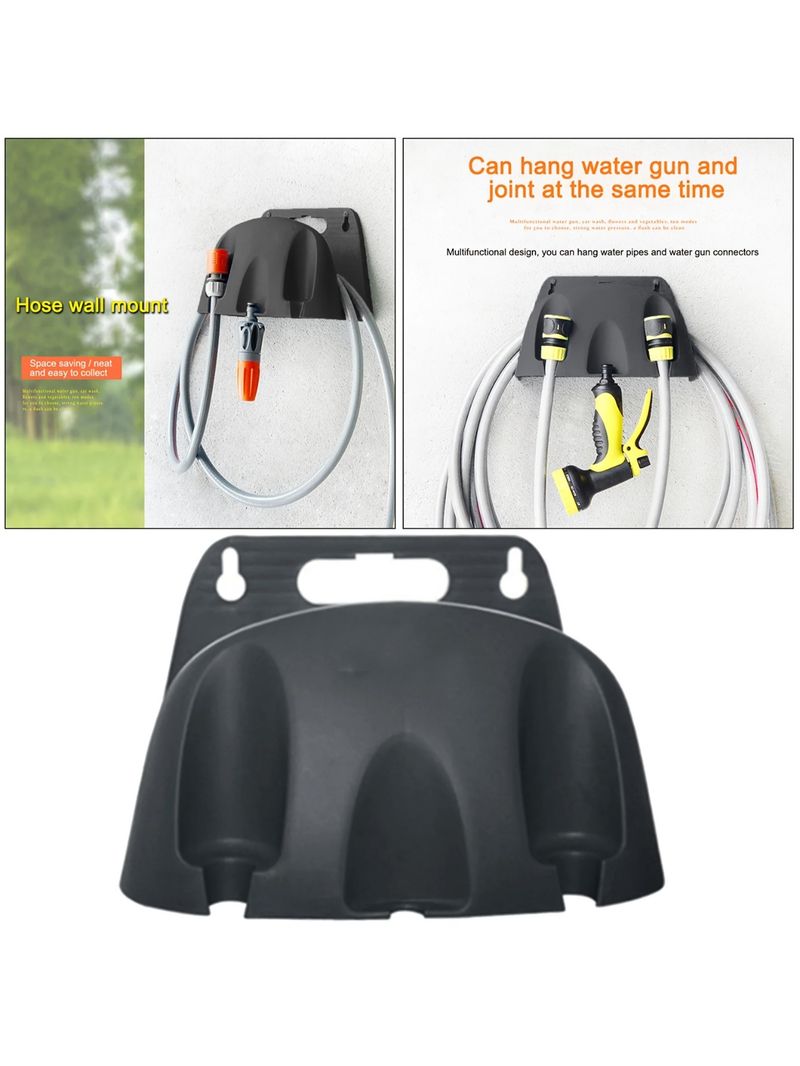 1 Stück rostfreier Kunststoff-Gartenschlauchhalter – Wandmontage, platzsparender Schlauchhalter für den Außenbereich_voghion.com