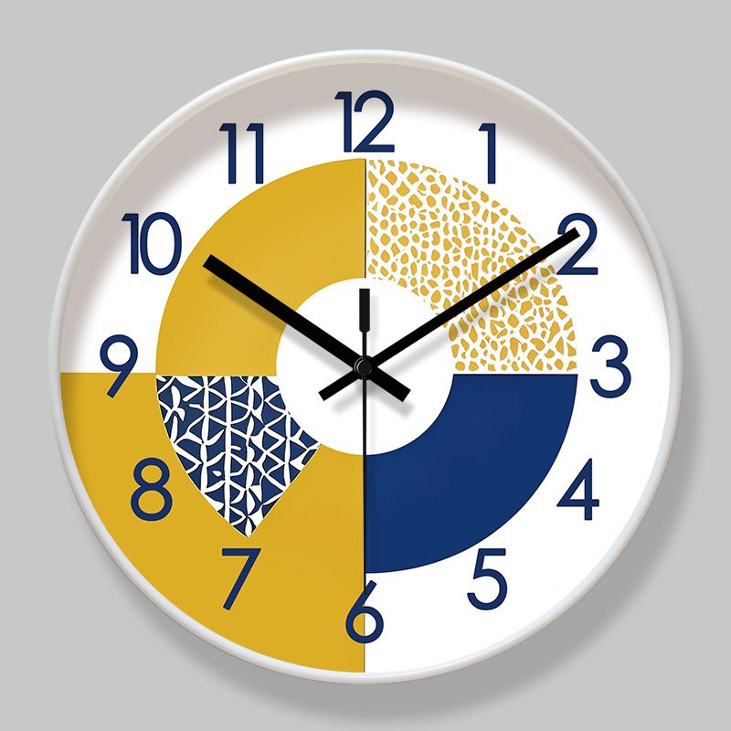 Yipula 7017 Leise, einfache nordische, moderne, kreative Wanduhr für das Wohnzimmer zu Hause_voghion.com