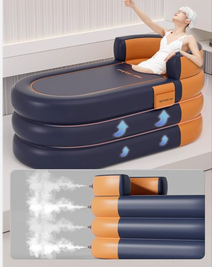 Foldable For Adults, Baby Full Body Bucket, Children's Inflatable Bathtub, Home Use Bath Bucket_voghion.com