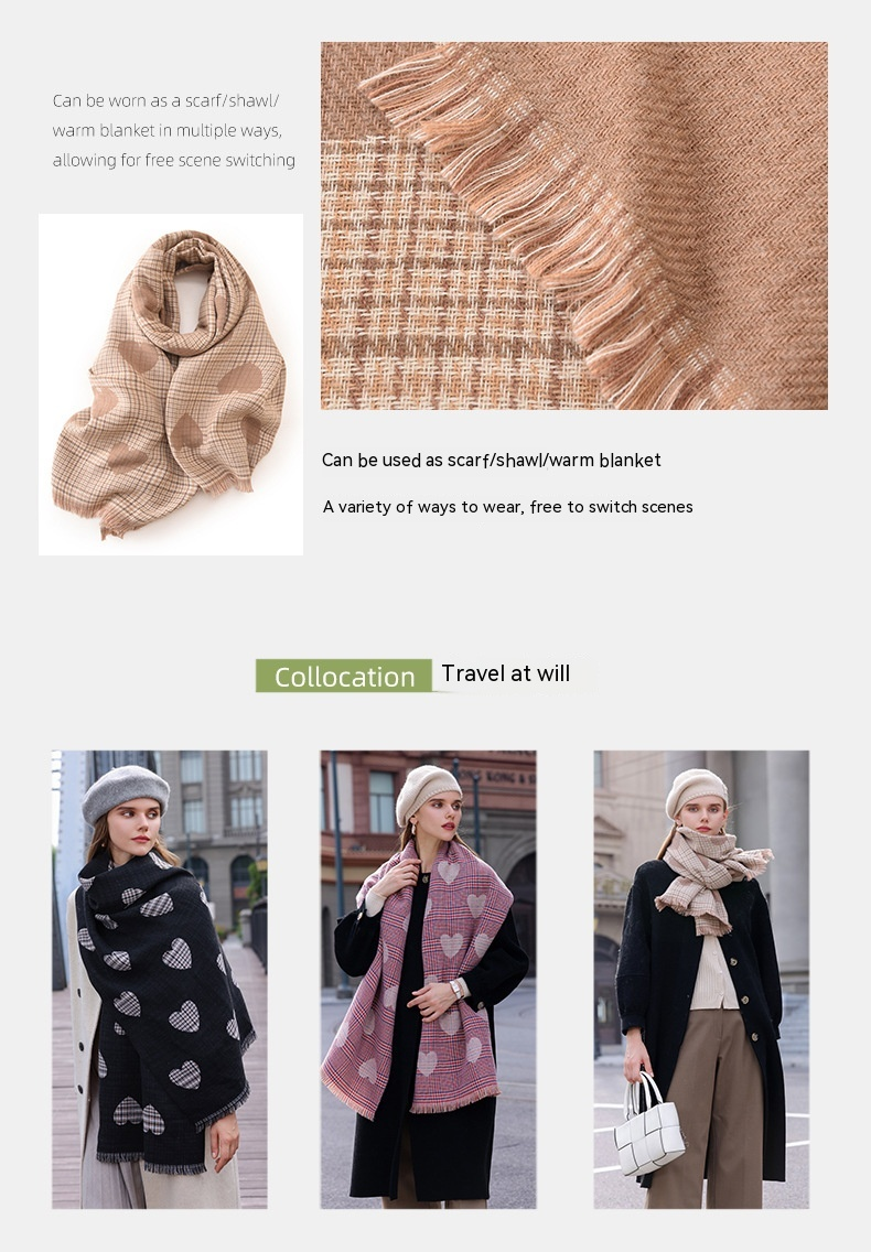 Sciarpa da donna con stampe esclusive e premurose, sciarpe autunnali e invernali calde da medie a lunghe, nuove sciarpe da pendolarismo invernali alla moda per le donne_voghion.com