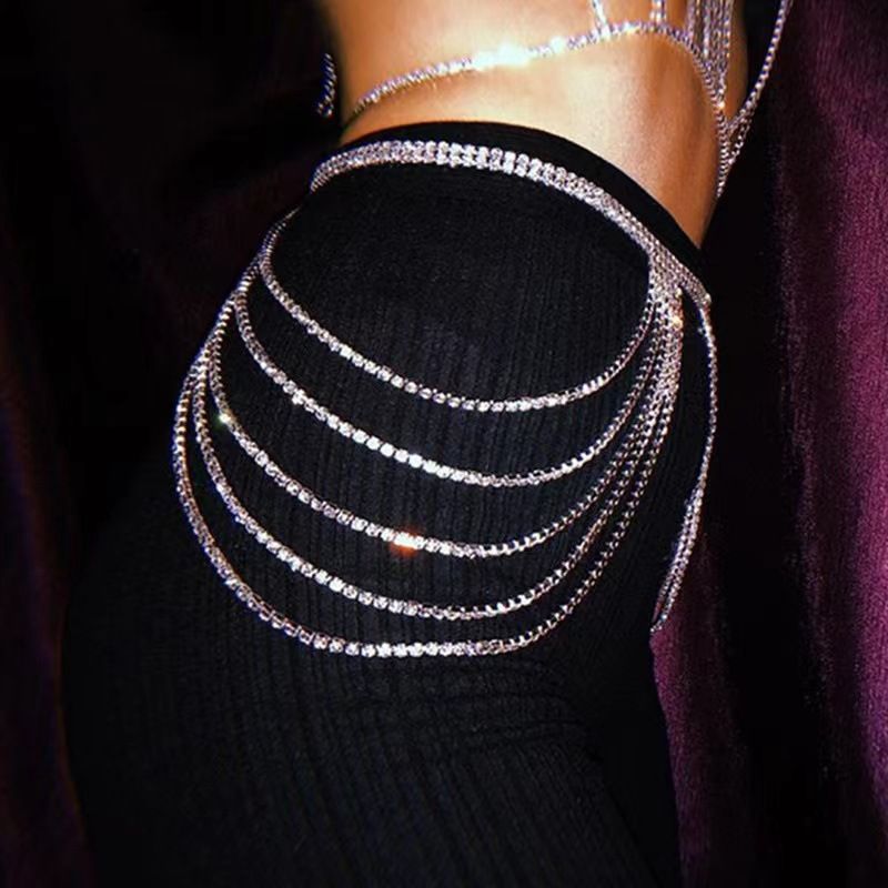 Fashion Accessories Multi layer Diamond Waist Shining Versatile Sexy Hip Female Body Chain_voghion.com