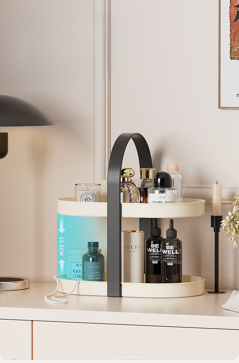 Cosmetics Desktop Office Dresser Skin Care Products Perfume Lipstick Storage Box Sorting Shelf_voghion.com