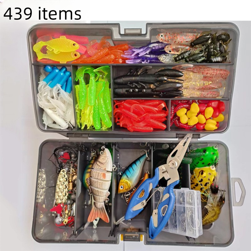 Full Swimming Layer Lure Set Hook Pliers Combination Multiple Styles Cross-Border Bait Fishing Gear_voghion.com