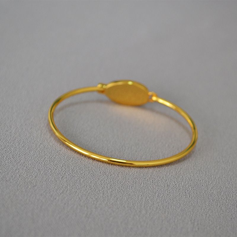 Bracciale sottile apribile placcato oro in ottone con opale intarsiato, versione coreana, semplice, alla moda, bianco e colorato, per donna_voghion.com