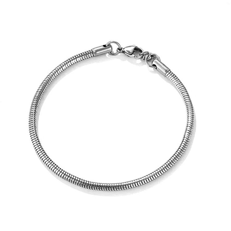 Bracciale da uomo in acciaio al titanio con catena cubana semplice Hip-Hop in acciaio inossidabile, resistente alla pioggia e al colore_voghion.com