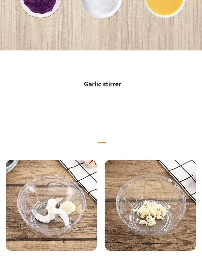 Manual Multi-Functional Vegetable Chopper, Baby Food Processor, Meat Grinder, Press, Garlic Masher_voghion.com