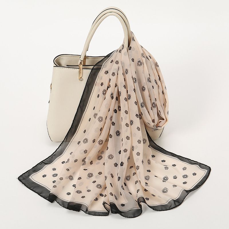 2024 Sciarpa da spiaggia con scialle turistico versatile in chiffon da donna con protezione solare sottile di nuova moda estiva_voghion.com