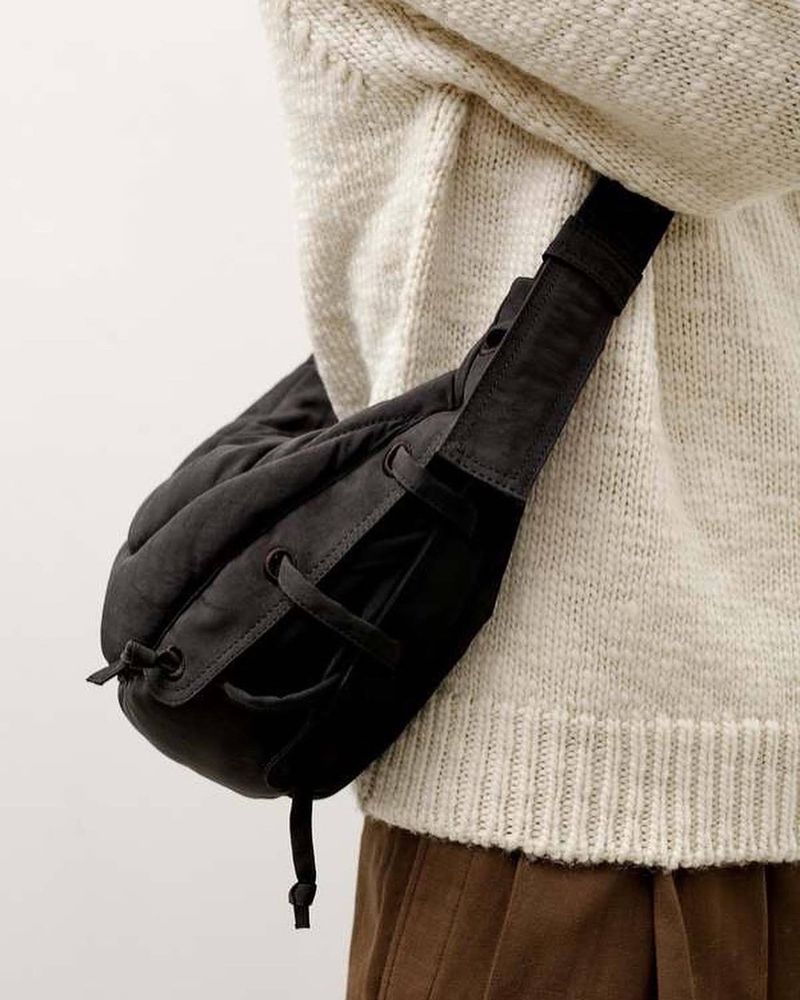 Small medium-sized crossbody shoulder nylon washed material, men's and women's chest bag, for niche dumplings, cow_voghion.com