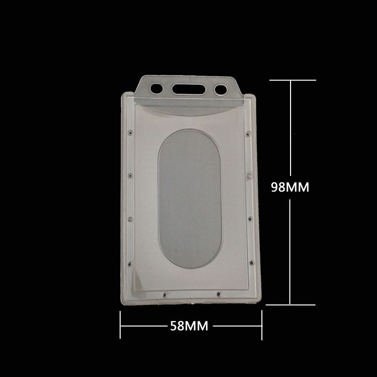 Flexible PP plastic breastplate shell horizontal plastic employee label cover non-fragile card easy to print_voghion.com