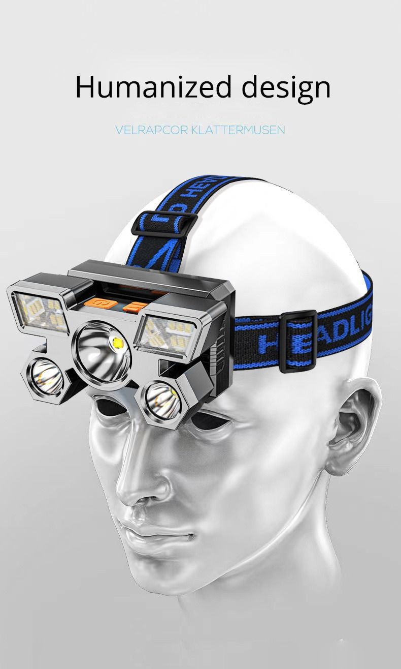 faro per aereo LED luce forte super luminoso luce da pesca per esterni lampada da estrazione mineraria con ricarica USB torcia montata sulla testa_voghion.com
