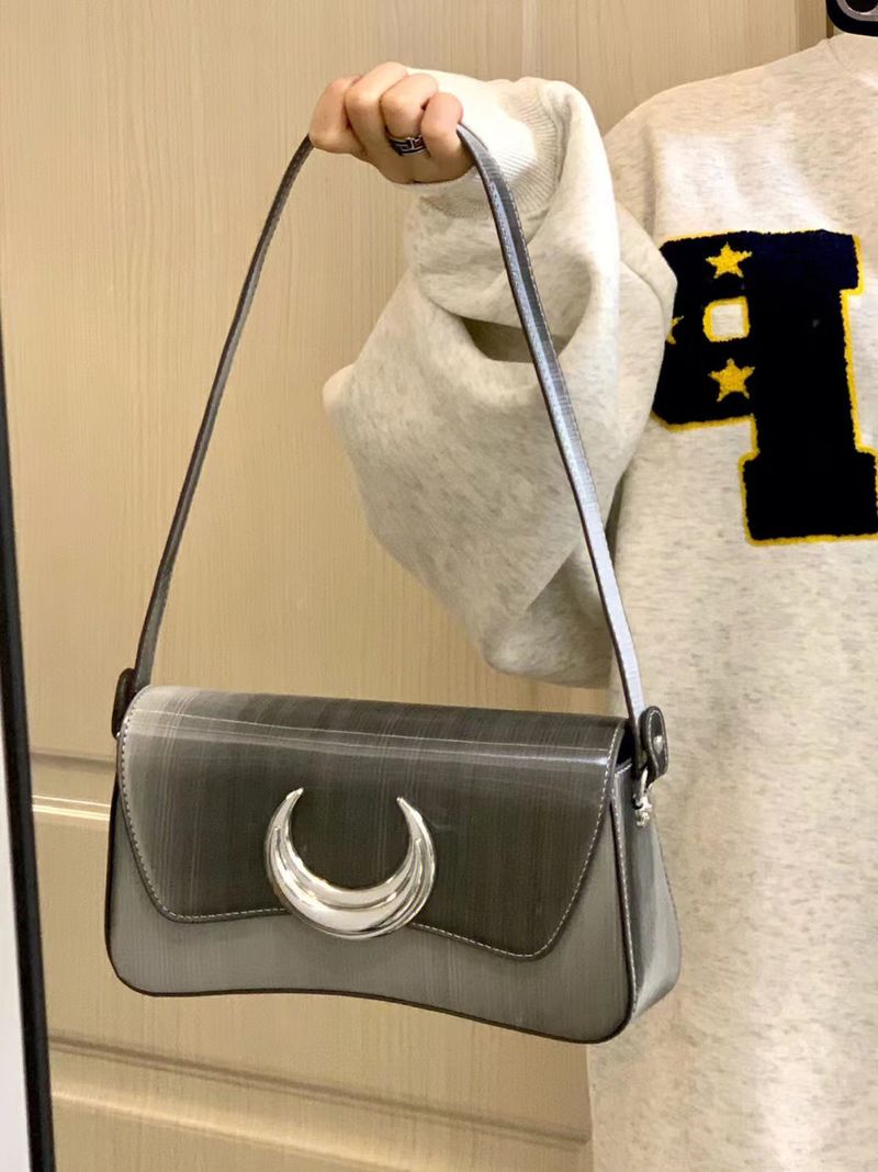 2024 New Advanced Texture Gradient Versatile One Shoulder Crossbody with Small Design Crescent Method Stick Underarm Bag_voghion.com