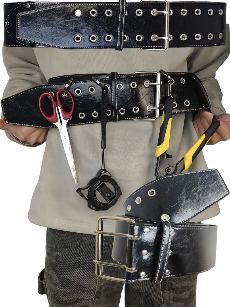 Tactical Multi Function Tool Belt | Multi Pocket Wear Resistant And Adjustable | Electrical And Woodworking Outdoor Wear_voghion.com