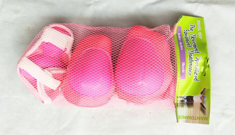 6dílná sada dětské výstroje proti nášlapným minám, chráničů kolen, loktů a zápěstí, výstroje na kolečkové bruslení, cyklistiku a sport._voghion.com