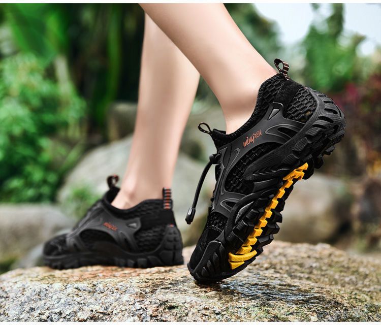 Sandale de vară, versiune coreeană cu apă, pantofi de drumeție la modă, suprafață respirabilă mh, ușoare, casual, pentru bărbați, în aer liber_voghion.com