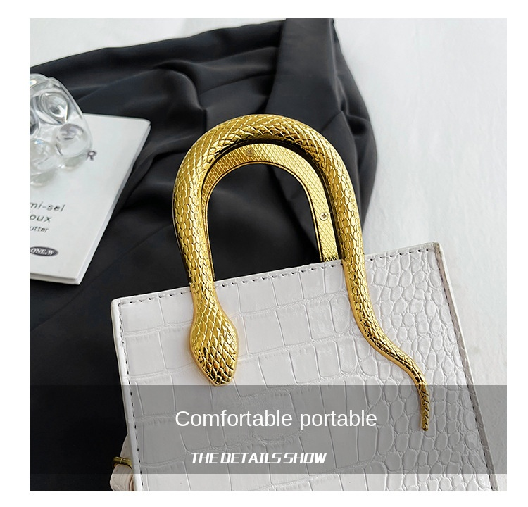 Autumn and winter new network red Korean version of stone personality ins bright face Tote hand bill shoulder crossbody bag_voghion.com