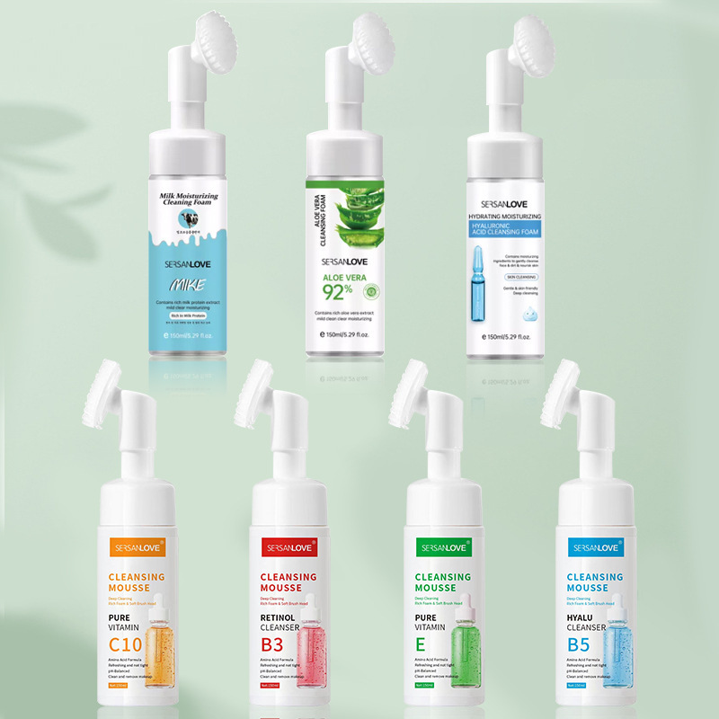 Wertschätzung Liebe Luxus Vitamin E Mousse Aminosäure Milch Öl Kontrolle Waschen und Entladen 2-in-1 Gesichtsreinigung_voghion.com