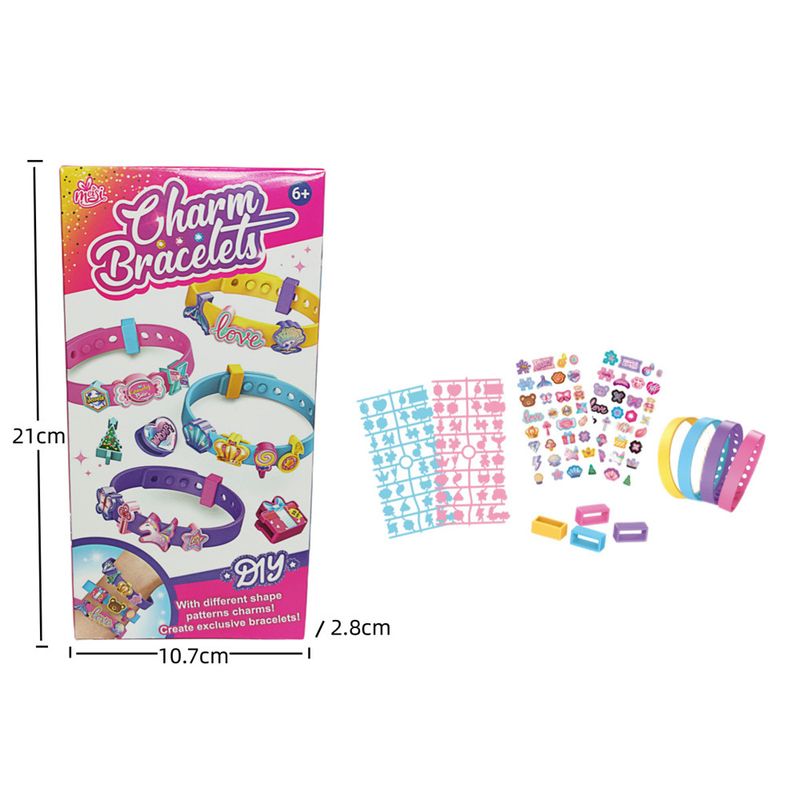 Fun beaded bracelet girl toy DIY production material package baby handmade gift children's small toys_voghion.com