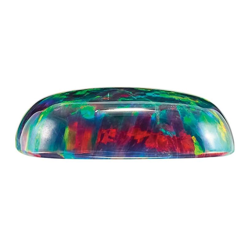 Black Opal 5mm Cushion Cabochon_voghion.com