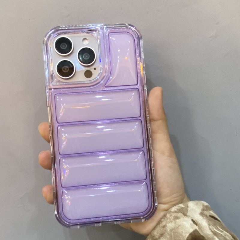Suitable for iPhone 13 Pro (6.1) three in one down jacket dyed Apple 15 phone case_voghion.com