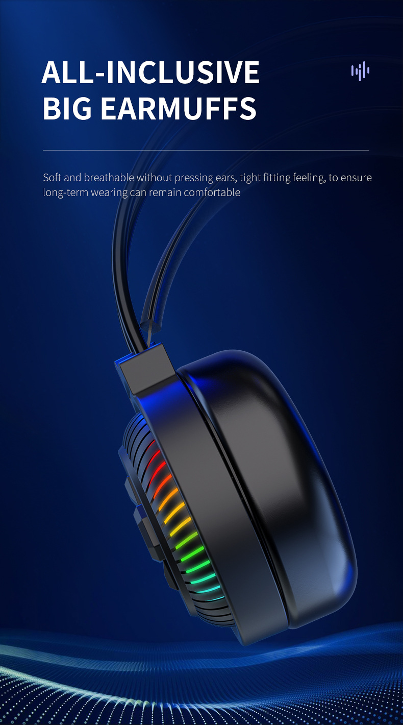 Elite Wired Headset - Hi-Fi 7.1 Surround Sound, RGB-verlichting, ruisonderdrukkende microfoon, compatibel met pc en mobiel_voghion.com