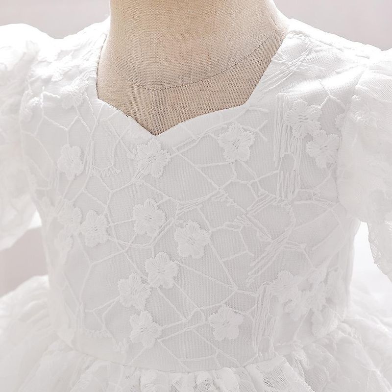 Nuovo vestito per neonati e bambini, festa di compleanno, vestito da principessa, gonna tutù dolce in rete ricamata a bolle_voghion.com