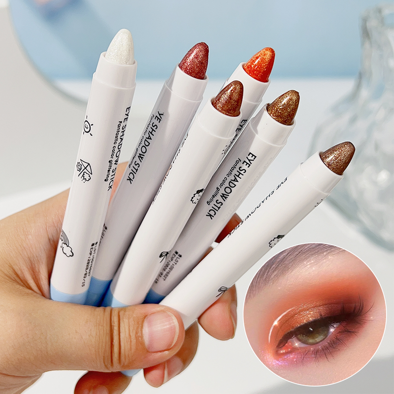 Pearlescent Highlight Waterproof Eyeshadow Pencil Stick Lasting Glitter Shimmer Eye Shadow Pen Eyeliner St liner_voghion.com
