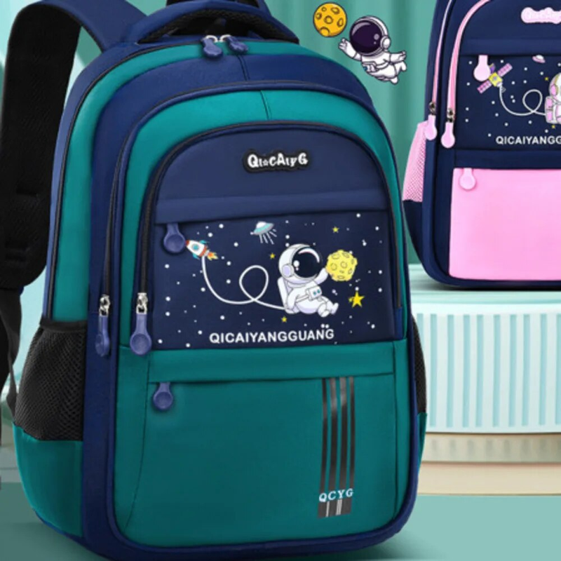 Nieuwe basisschooljongens, rugzakmeisjes, cartoon, stressverlichting, meerdere compartimenten voor groep 1-3 tot 6, ruggengraat_voghion.com