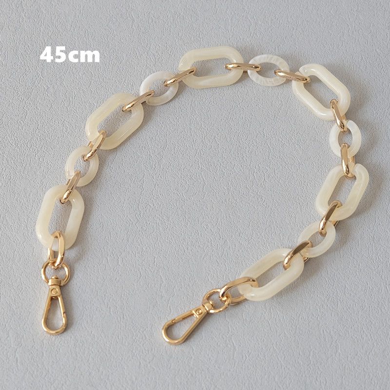 Shoulder Strap Accessories Mixed Gold Bag Resin Thick Acrylic Phone Chain_voghion.com