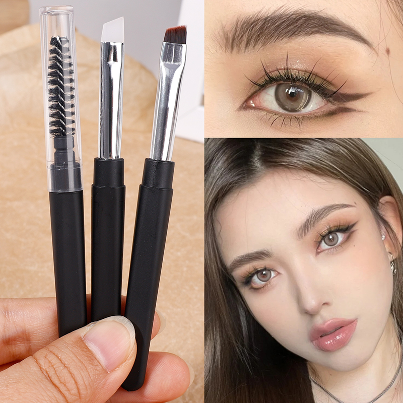 Silikon-Lidschattenpinsel, Make-up-Pinsel, Eyeliner-Pinsel, tragbar, einfarbig, Eyeliner-Pinsel, Kontur-Make-up-Pinsel-Werkzeug_voghion.com