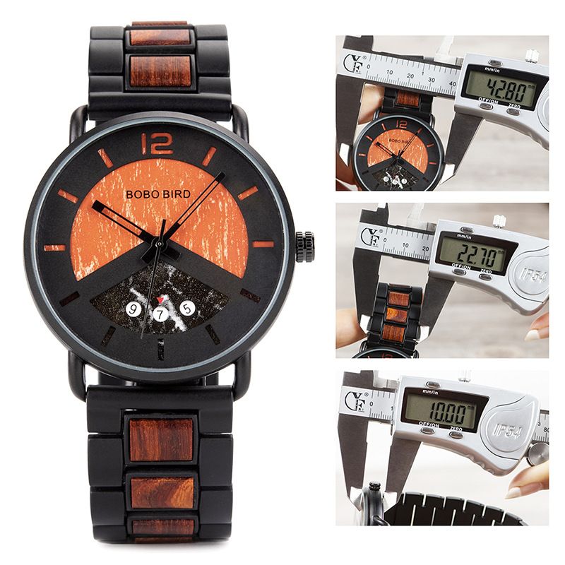 BOBO BIRD Træur Gr029/30 Ungdomsstuderende Litterær Retro Par Gave Træur Ur_voghion.com