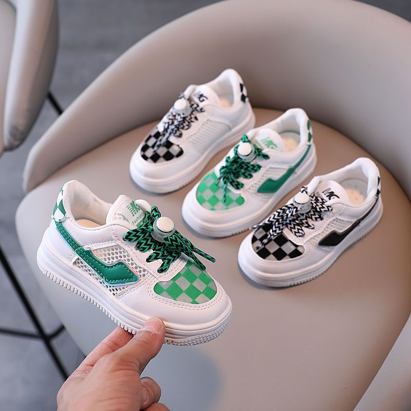 Estate 2025 Nuove scarpe sportive traspiranti in rete singola per bambini e bambine_voghion.com