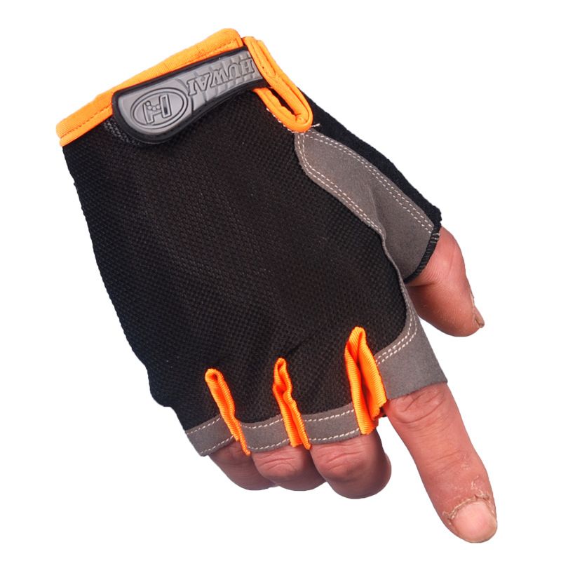 Gants de sport demi-doigts pour la randonnée en plein air, le cyclisme, le fitness, le cyclisme fin, antidérapants, respirants_voghion.com