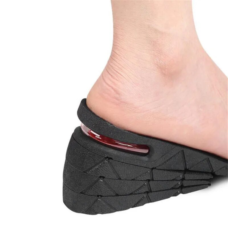 Podwyższenie wysokości dla mężczyzn i kobiet, buty podwyższające, unisex, trampki, wkładka podnosząca piętę, półwkładki 3-7,5 cm_voghion.com