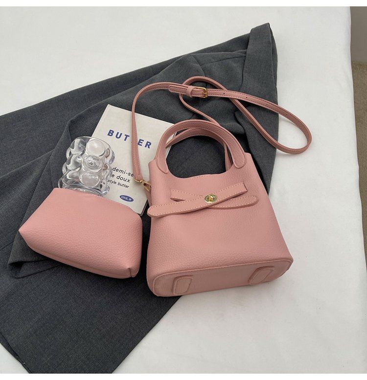 Fashionable minimalist basket work and commuting, Korean version versatile handbag with niche design, crossbody bag for_voghion.com