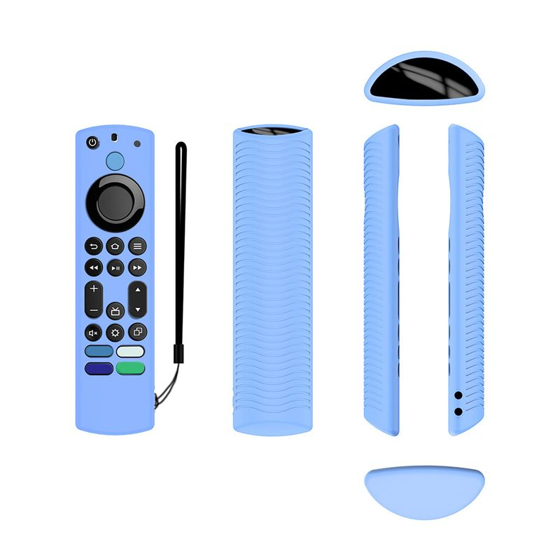 Xinweiqing Protective Case All-inclusive Soft Silicone Control Cover Replacement for Frie TV Alexa Voice Remote_voghion.com