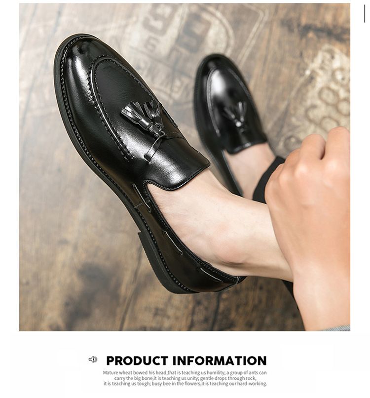 Cross-border Large Size 46 Summer New Men's Casual Fashion Tassel Small Leather Shoes_voghion.com