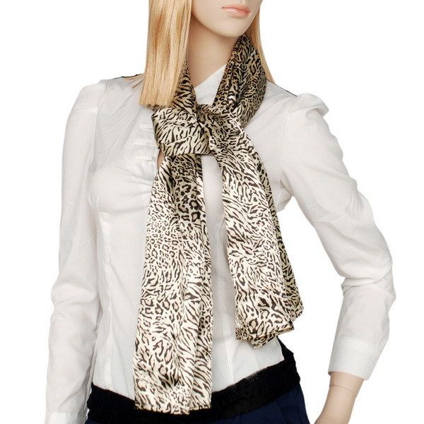 Blando Leopard & Zebra Design Fashion Exquisitely Soft Natural Silky Scarf/Wrap/Shawl(Large)_voghion.com