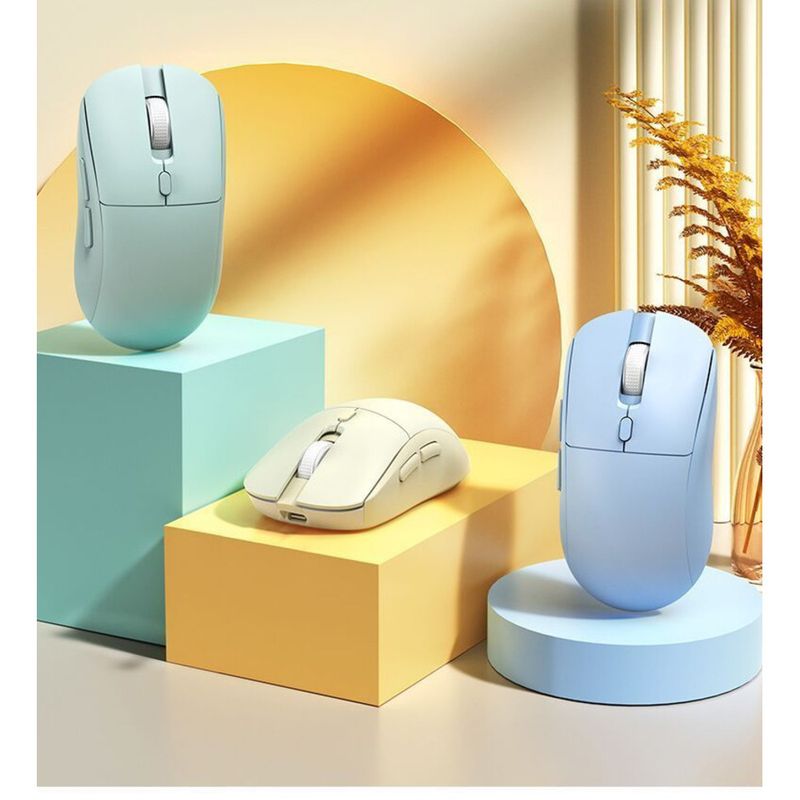 Echt mechanisch draadloos toetsenbord met Bluetooth, hoge esthetische eigenschappen voor meisjes, computer, kantoor, gaming, muis_voghion.com