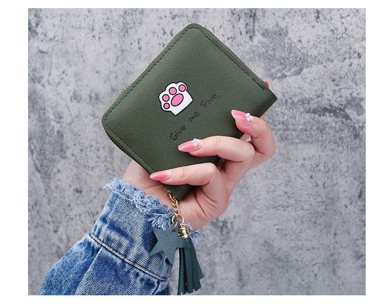 New Korean Style Wallet Women's Short Large Capacity Zipper Wallet All-Match Fashion Simple Clutch_voghion.com