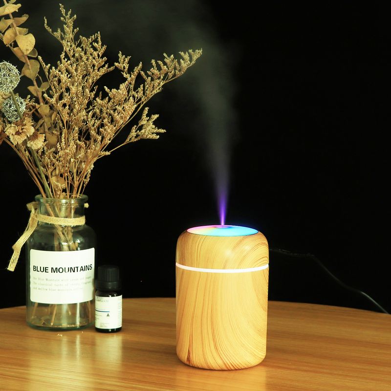 Aromadiffusor mit Holzmaserung – tragbarer Mini-Luftbefeuchter für Auto, Zuhause und Büro, USB-betriebener Lufterfrischer mit 2 Nebelmodi, sichere automatische Abschaltung_voghion.com