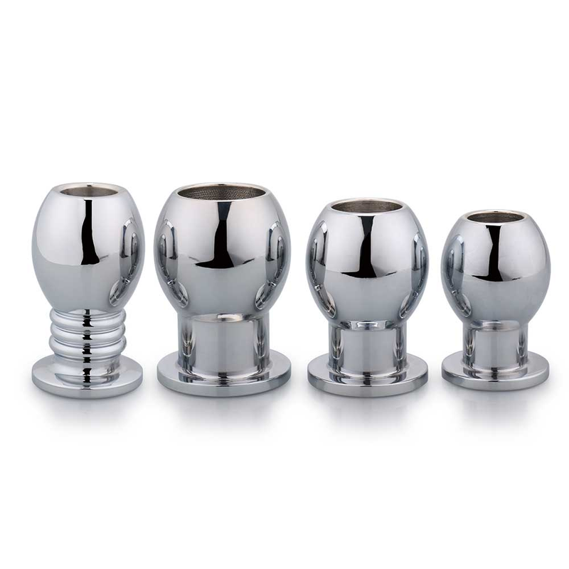 Metal Anal Large Beads Butt Plug Prostate Massager Douche Enema Syringe Head Tip Cleaner Hollow Anus Sex T_voghion.com