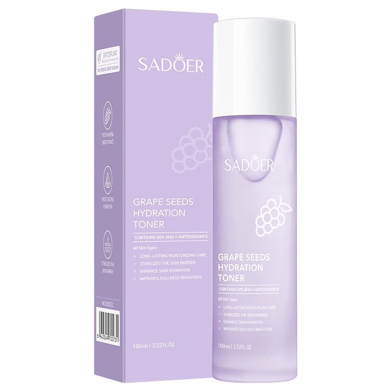 Full English SADOER Grape Seed Antioxidant Moisturizing Toner Essence Hydrating Softening Water_voghion.com